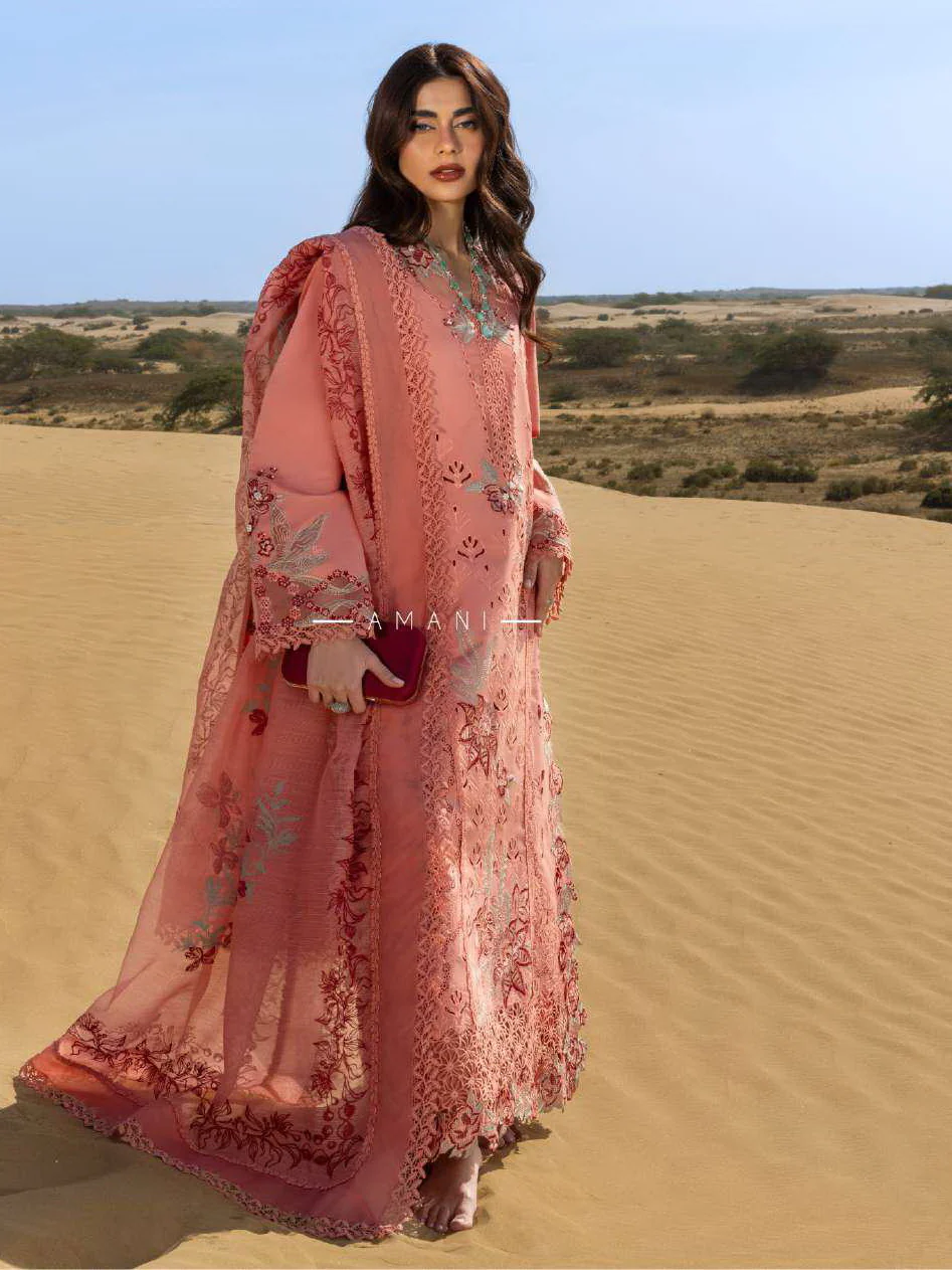 Rang Rasiya Premium Summer Lawn 2026 || D-03 AMANI - Image 7
