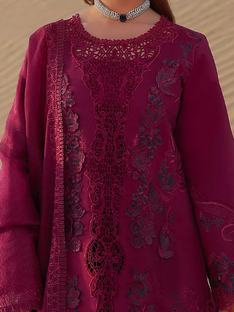 Rang Rasiya Premium Summer Lawn 2026 || D-07 ZARA - Image 2