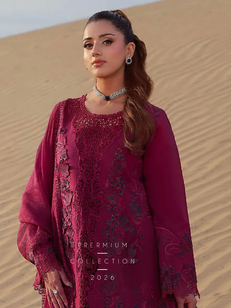Rang Rasiya Premium Summer Lawn 2026 || D-07 ZARA - Image 4