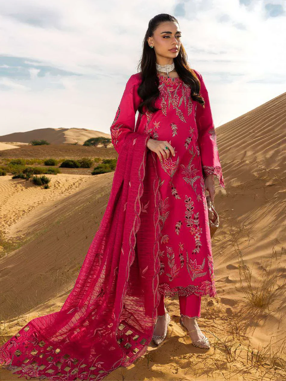 Rang Rasiya Premium Summer Lawn 2026 || D-09 SAFA - Image 6
