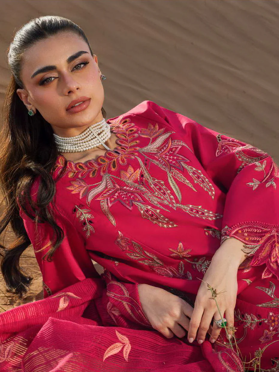 Rang Rasiya Premium Summer Lawn 2026 || D-09 SAFA - Image 2