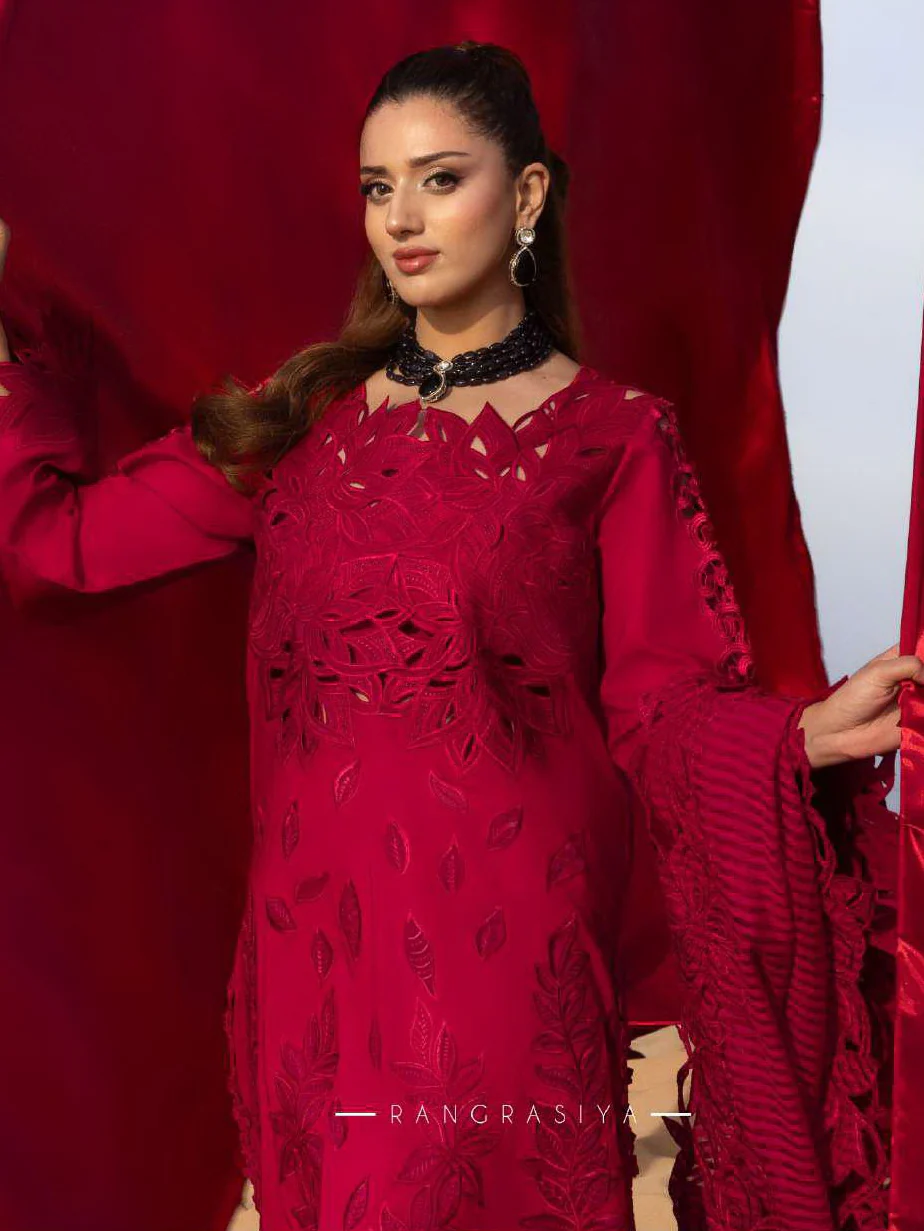 Rang Rasiya Premium Summer Lawn 2026 || D-12 RAMEEN - Image 4