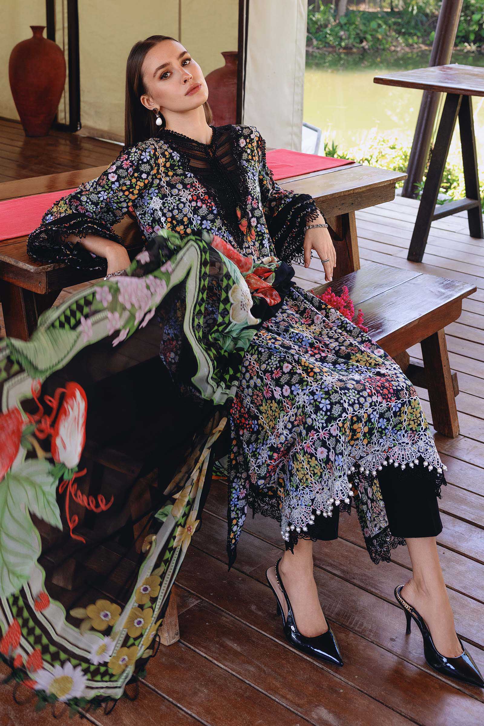M.Prints Lawn Vol 1 2026 by MARIA B | MPT-2914-B - Image 3