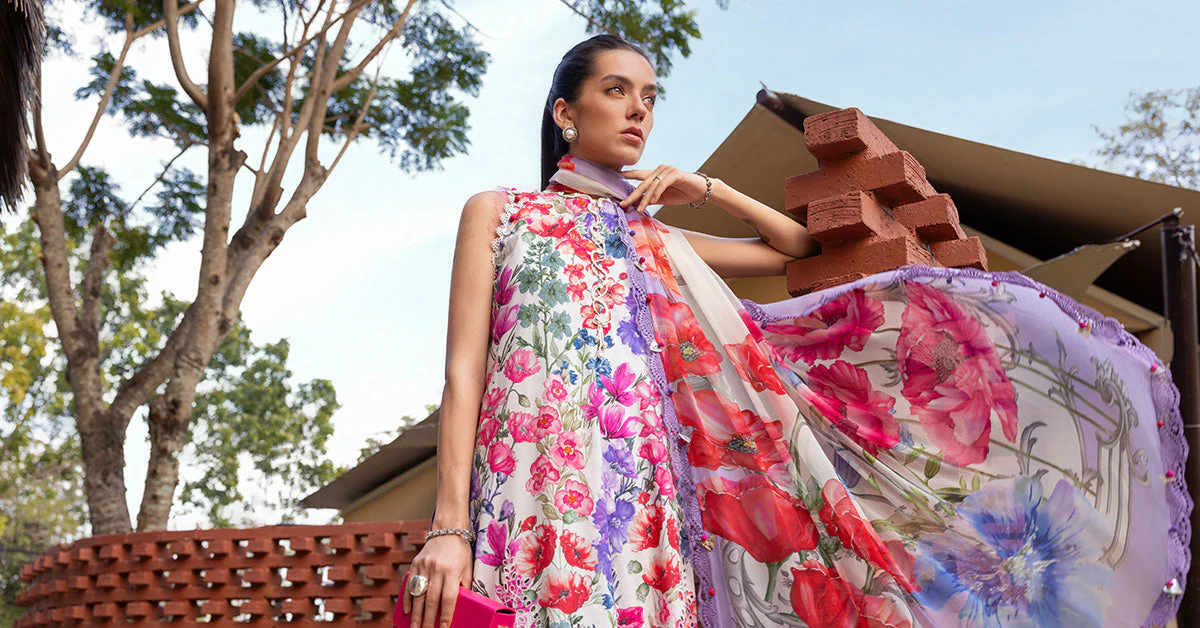 M.Prints Lawn Vol 1 2026 by MARIA B | MPT-2902-A - Image 4