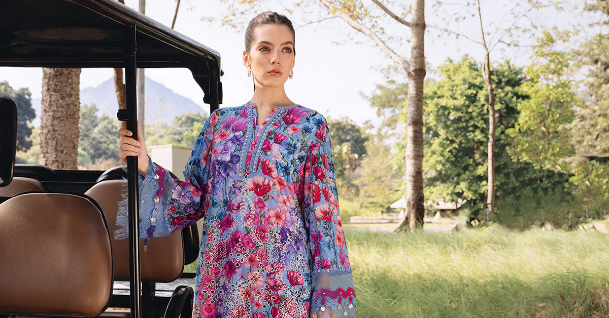 M.Prints Lawn Vol 1 2026 by MARIA B | MPT-2902-B - Image 3