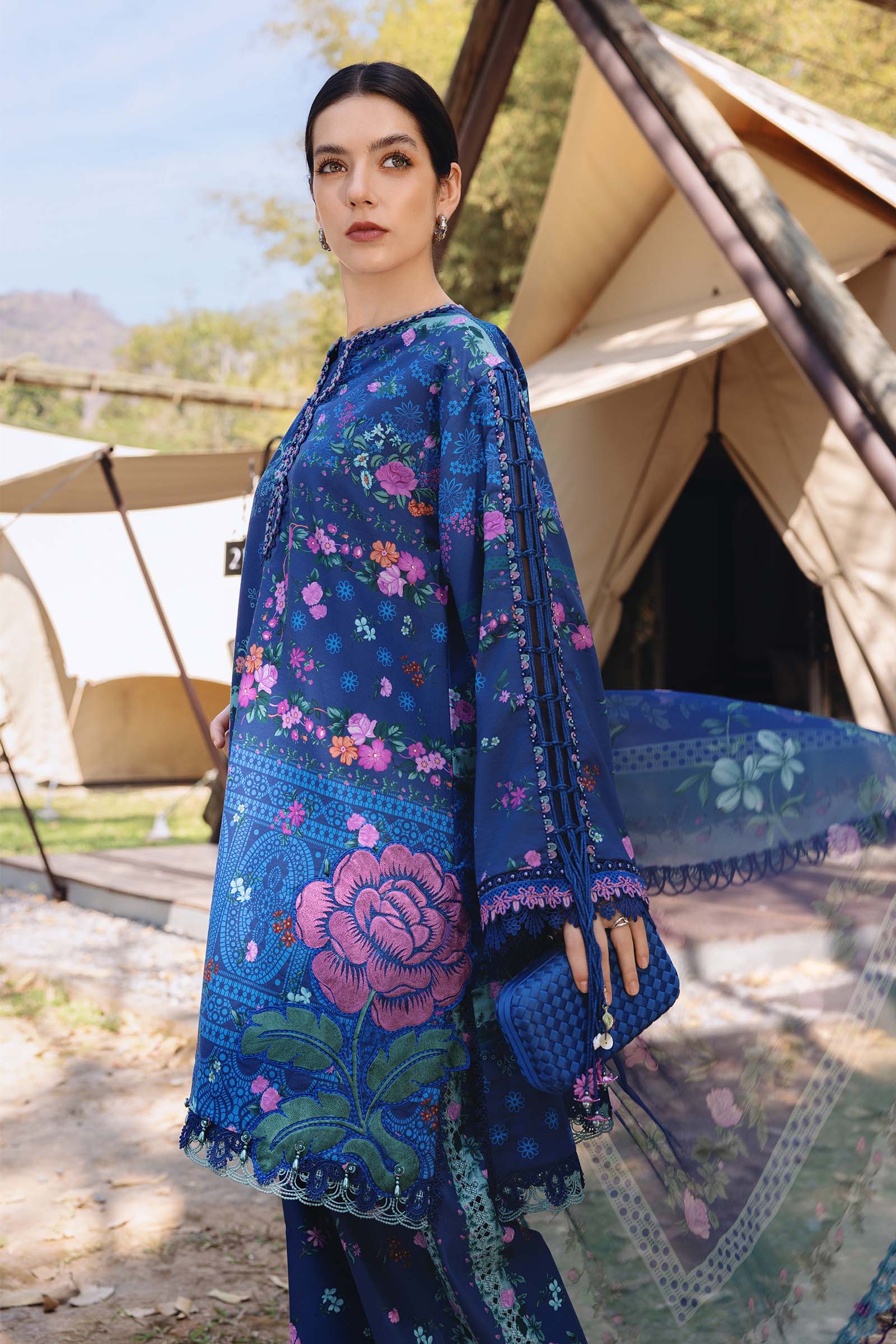 M.Prints Lawn Vol 1 2026 by MARIA B | MPT-2904-B - Image 2
