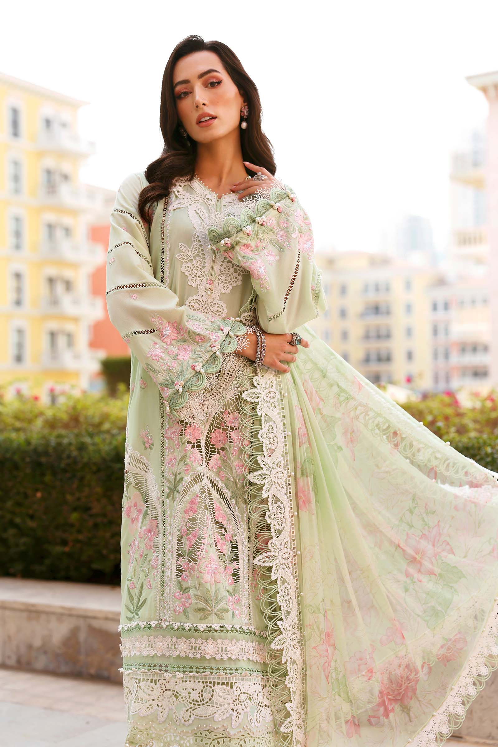 Maria B Eid Lawn 2026 || D-2611-A - Image 3