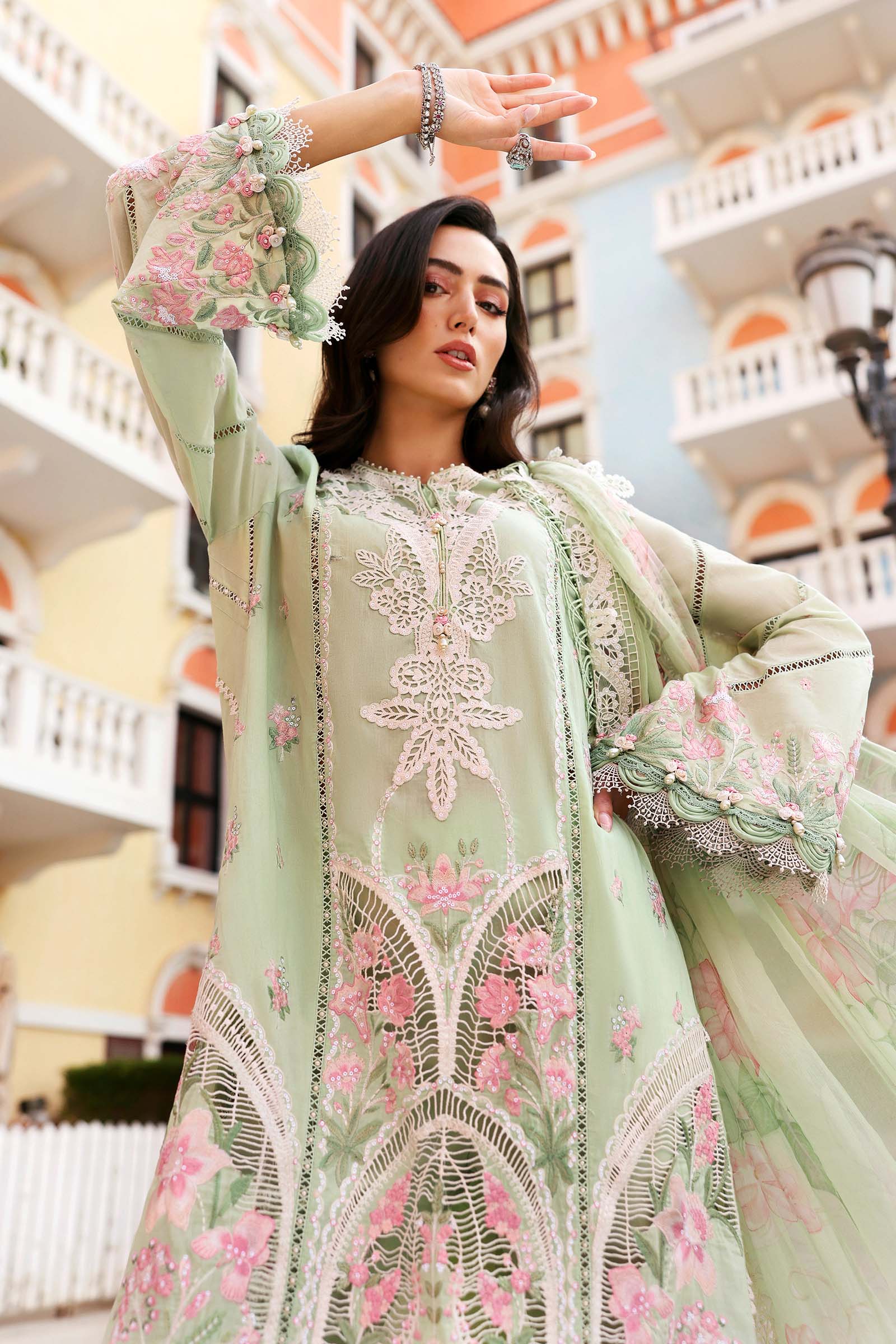 Maria B Eid Lawn 2026 || D-2611-A - Image 2