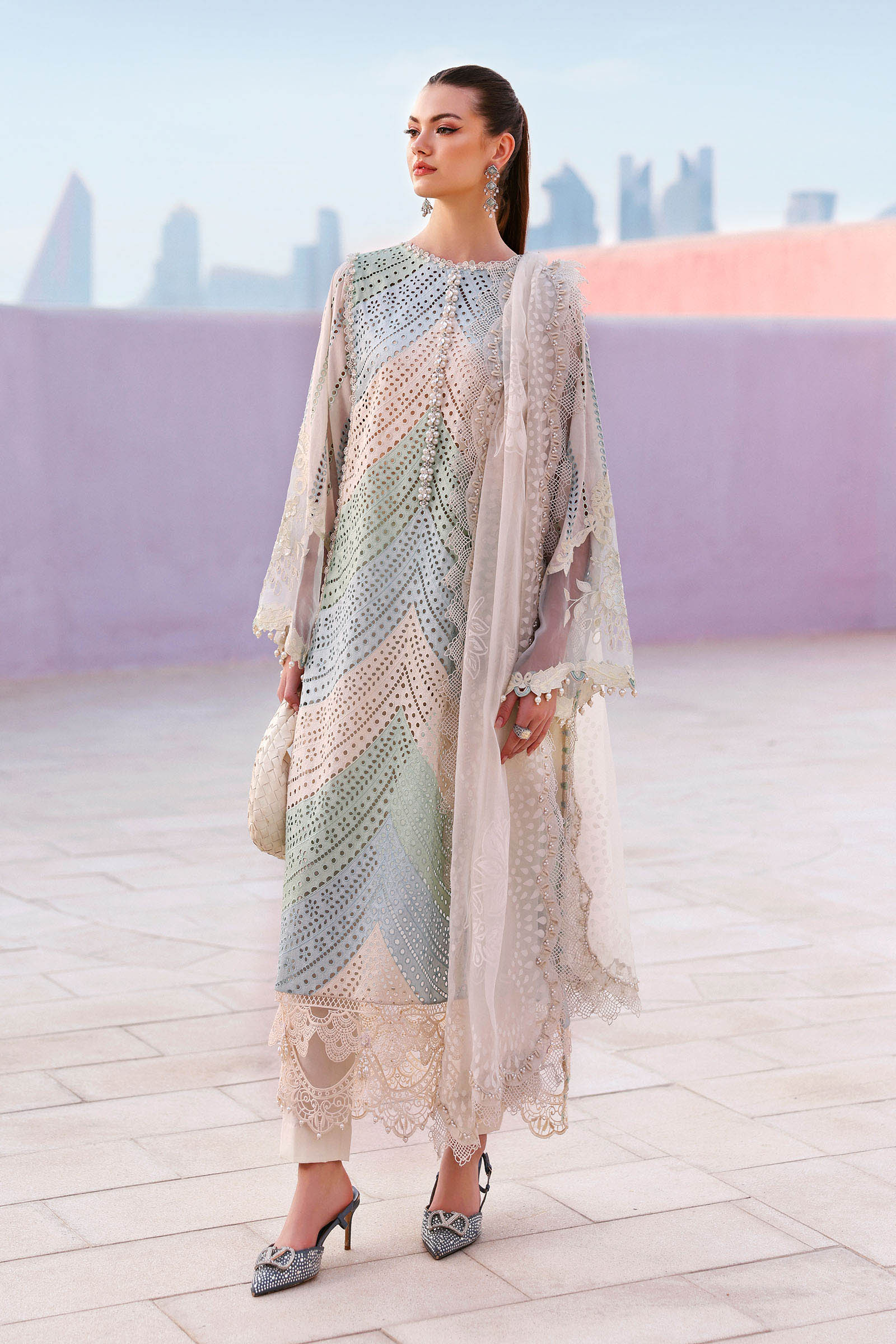 Maria B Eid Lawn 2026 || D-2612-A - Image 3