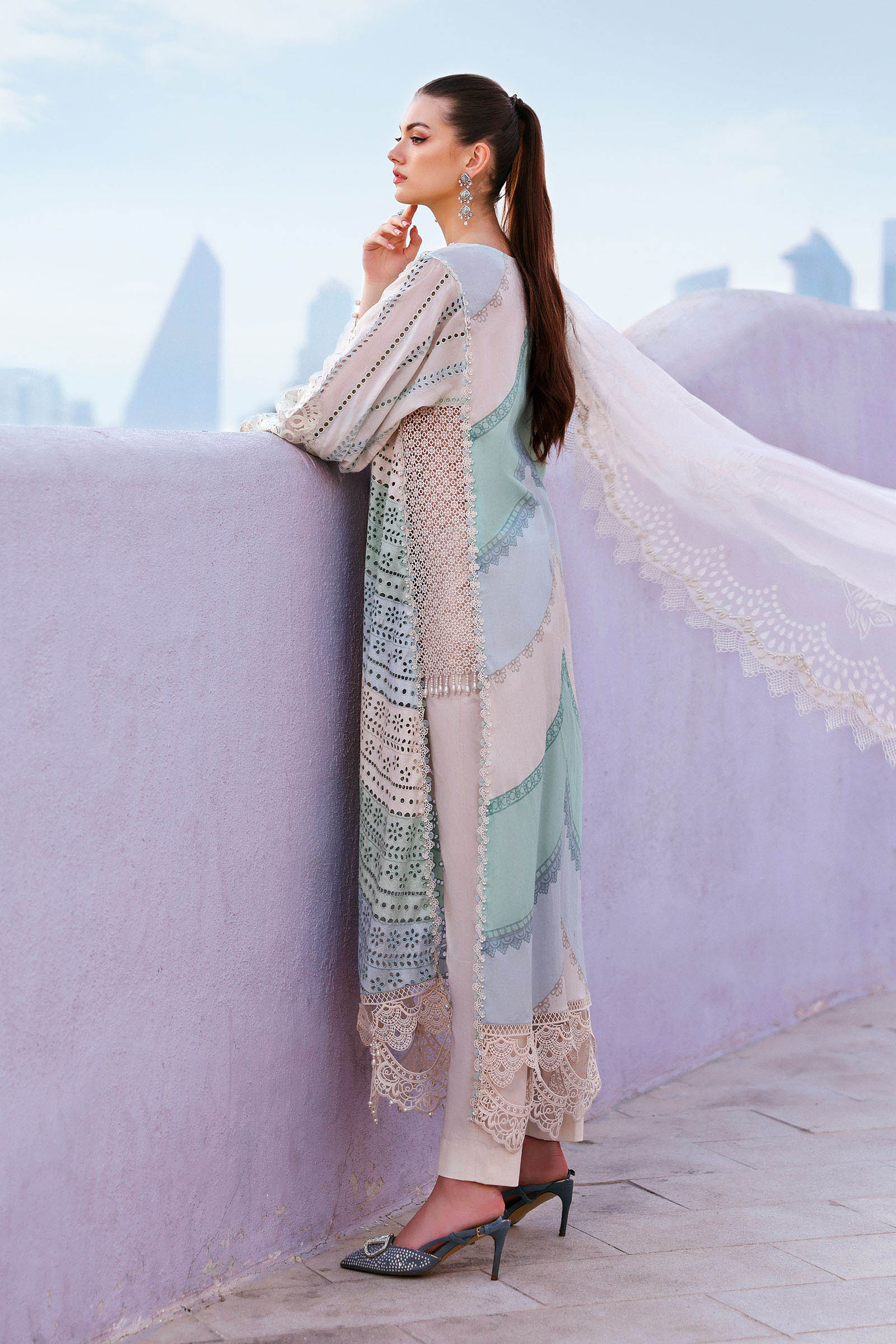 Maria B Eid Lawn 2026 || D-2612-A - Image 2