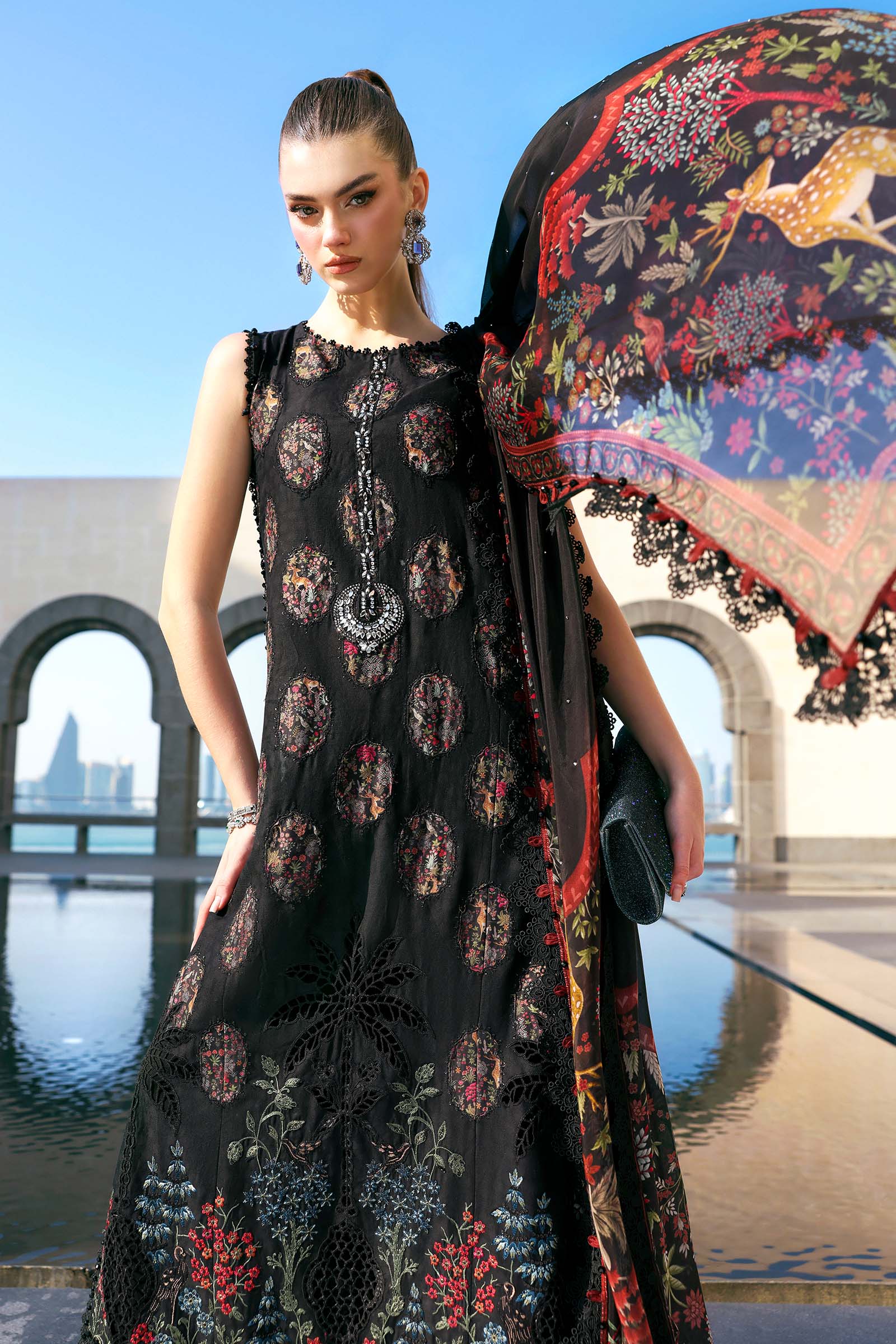 Maria B Eid Lawn 2026 || D-2605-B - Image 6