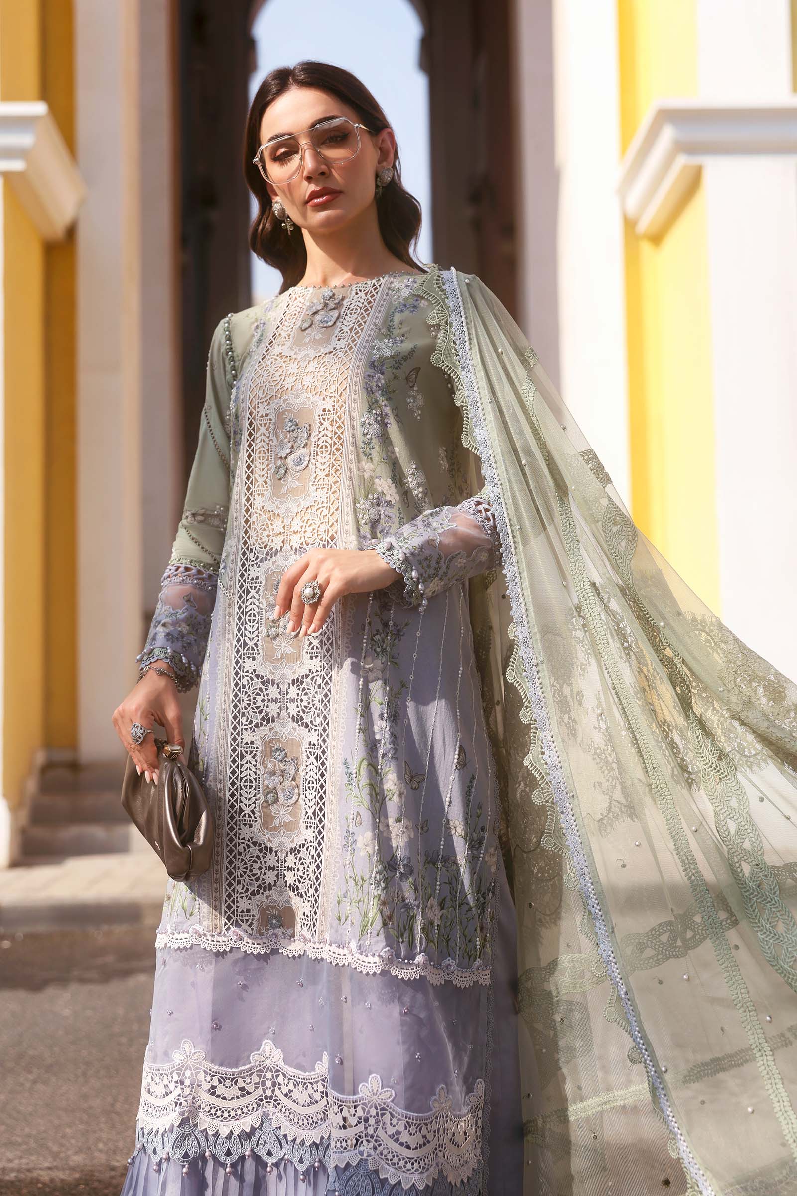 Maria B Eid Lawn 2026 || D-2606-B - Image 5