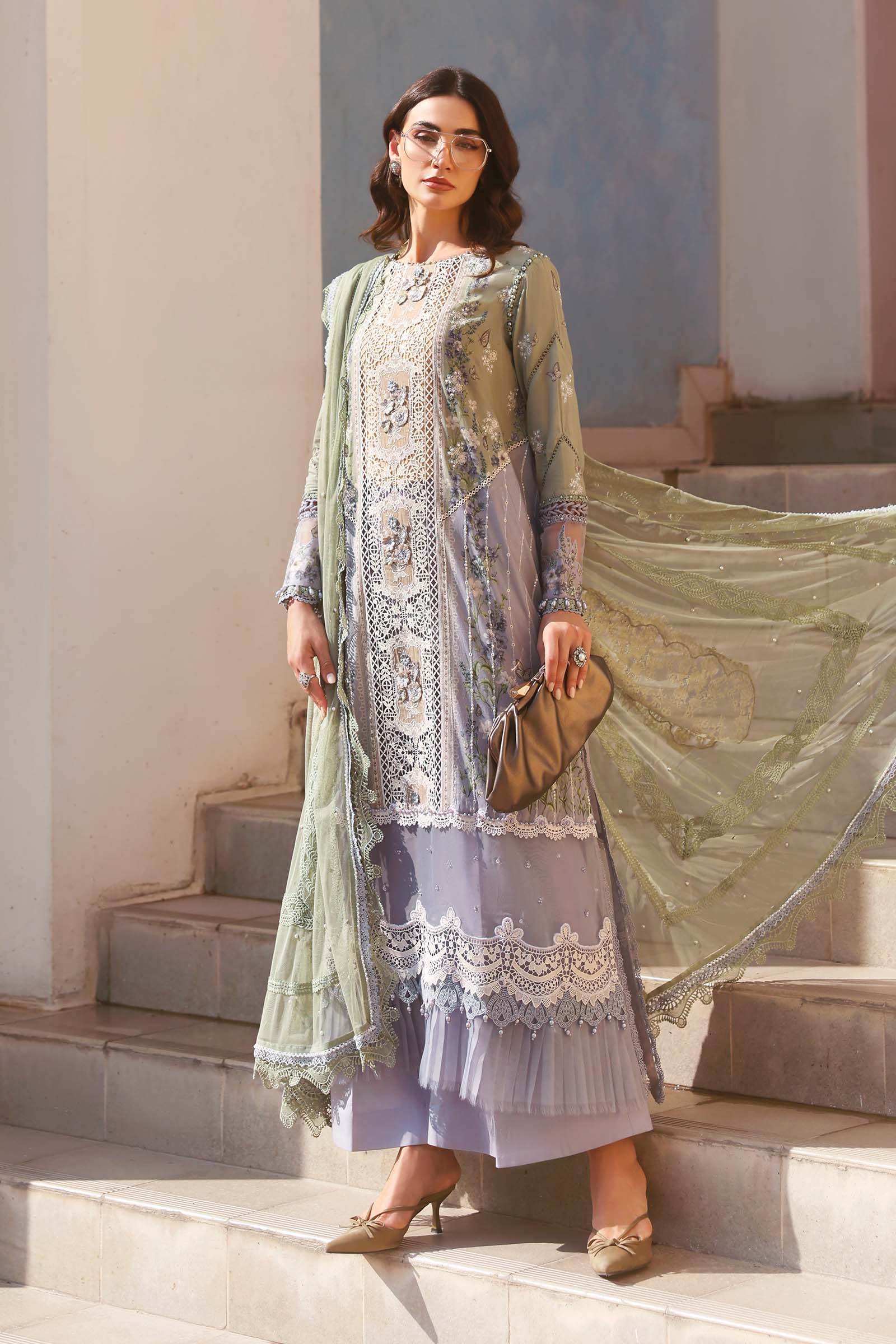 Maria B Eid Lawn 2026 || D-2606-B - Image 3