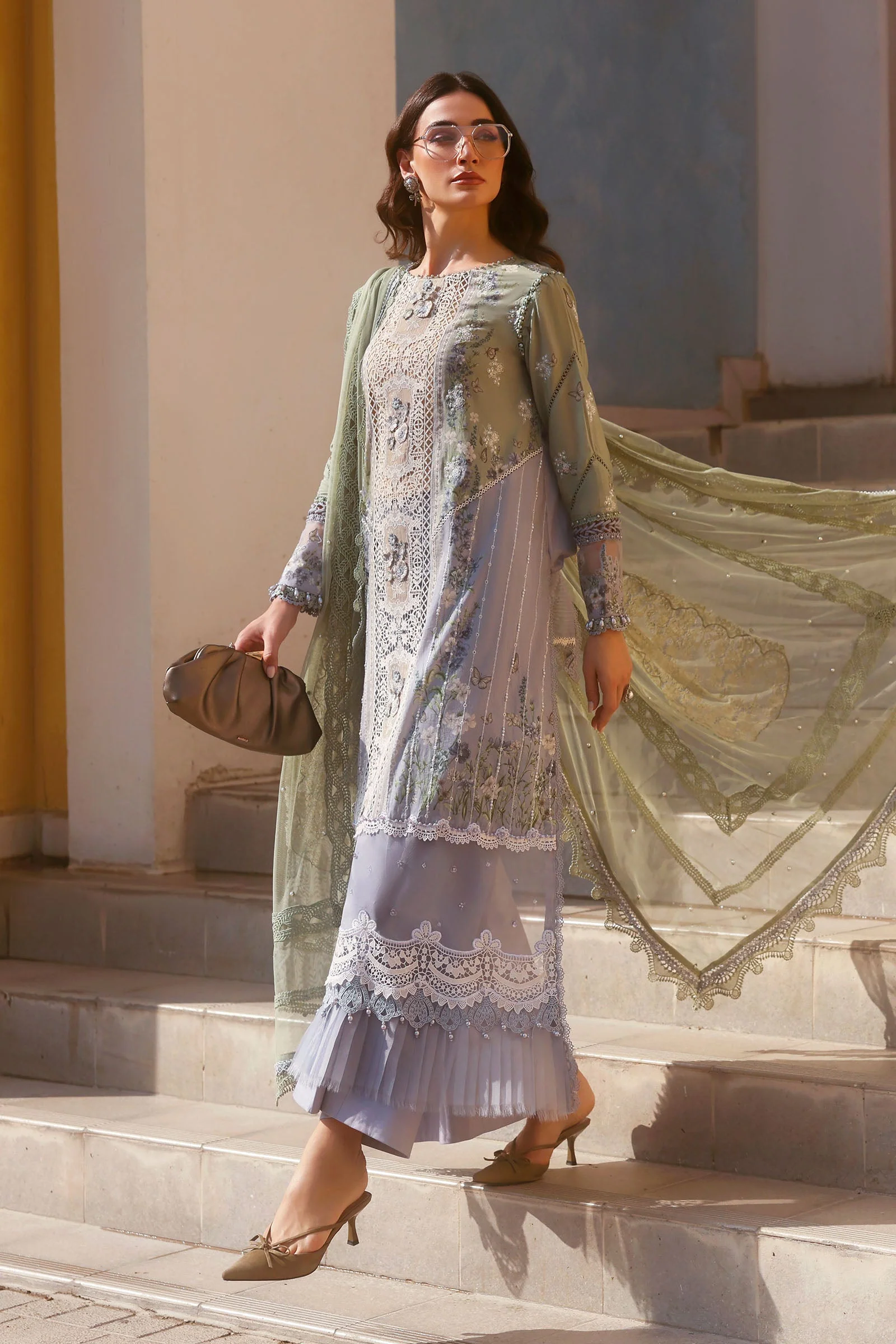 Maria B Eid Lawn 2026 || D-2606-B - Image 2