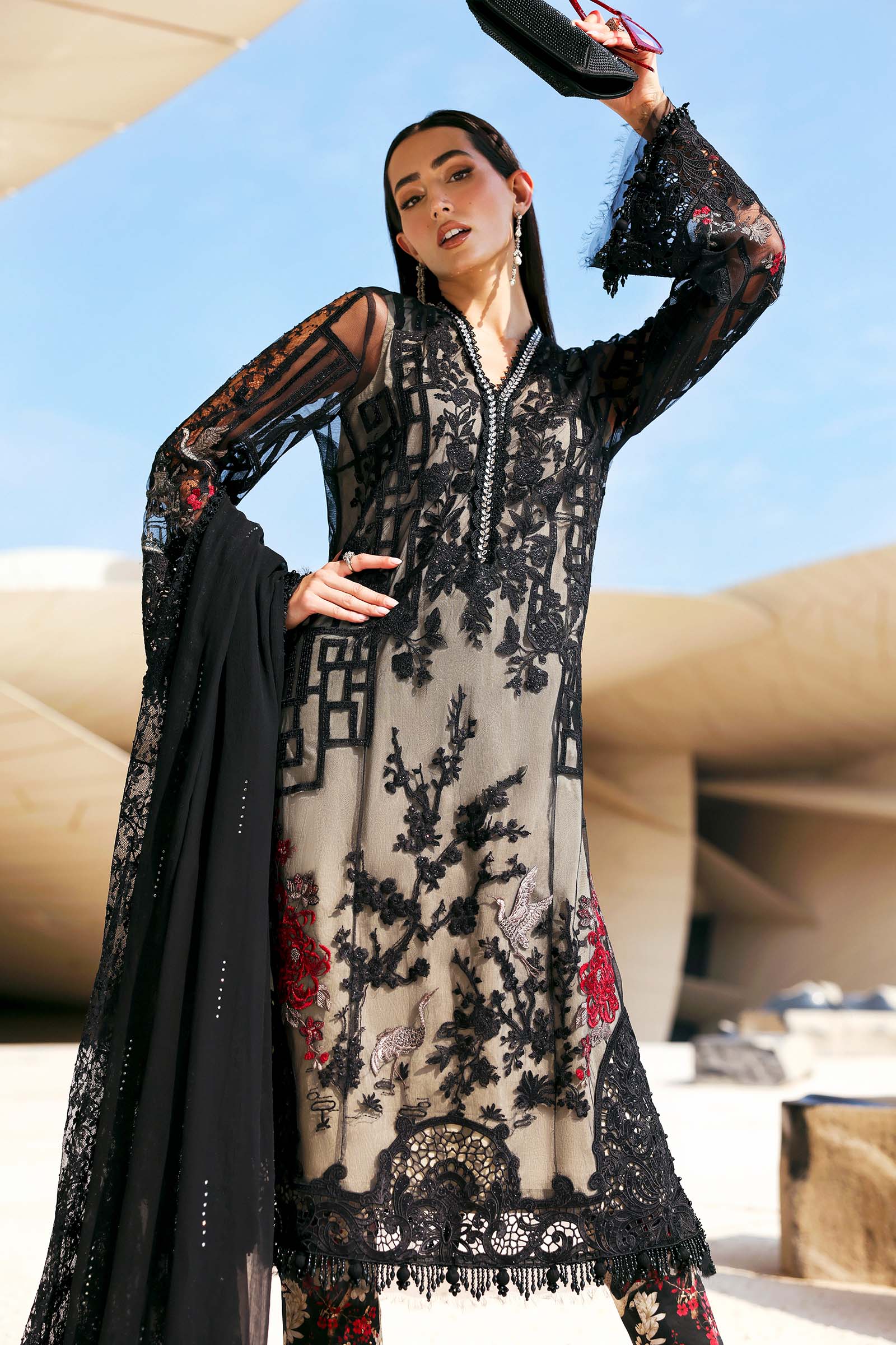Maria B Eid Lawn 2026 || D-2607-B - Image 4