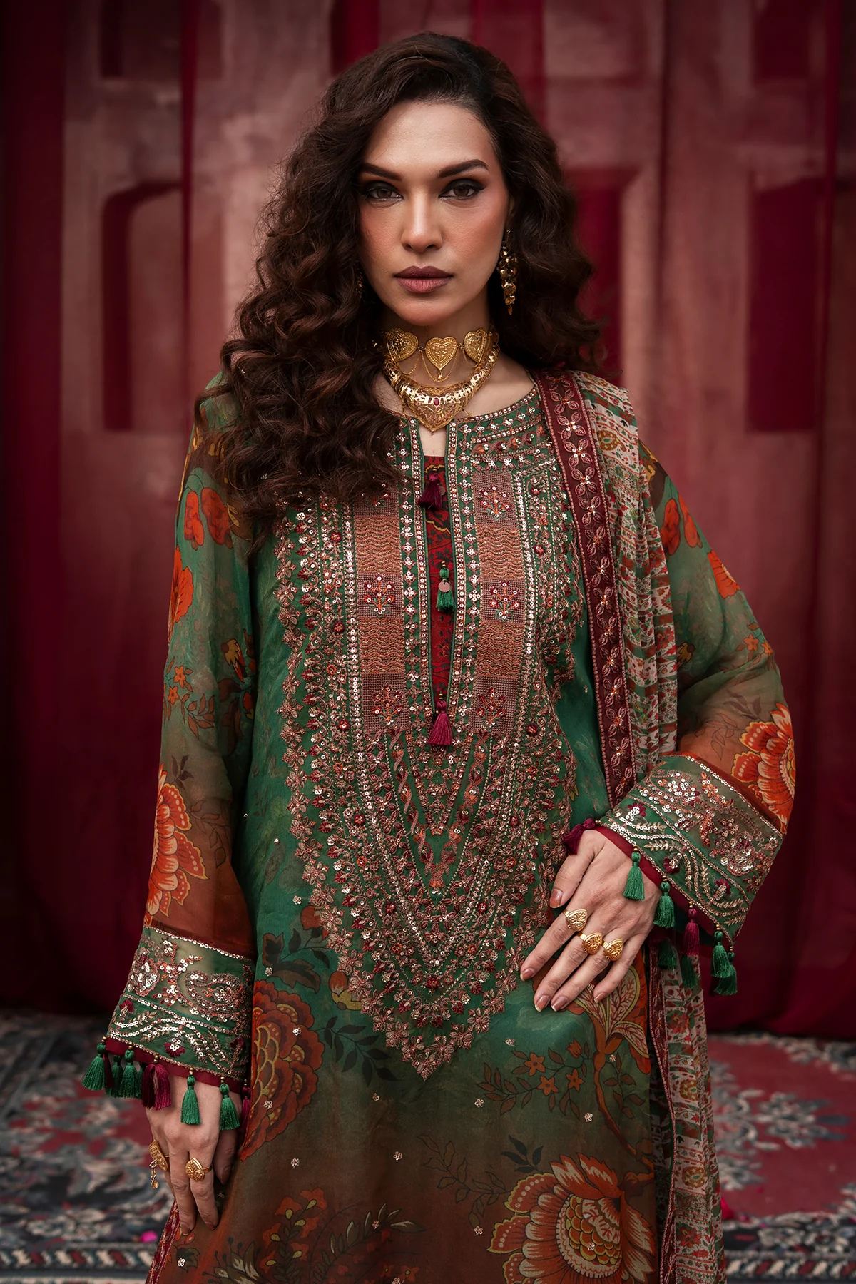 Vasal Vol-01 2026 Luxury Chiffon by Charizma | VSL6-04 - Image 4