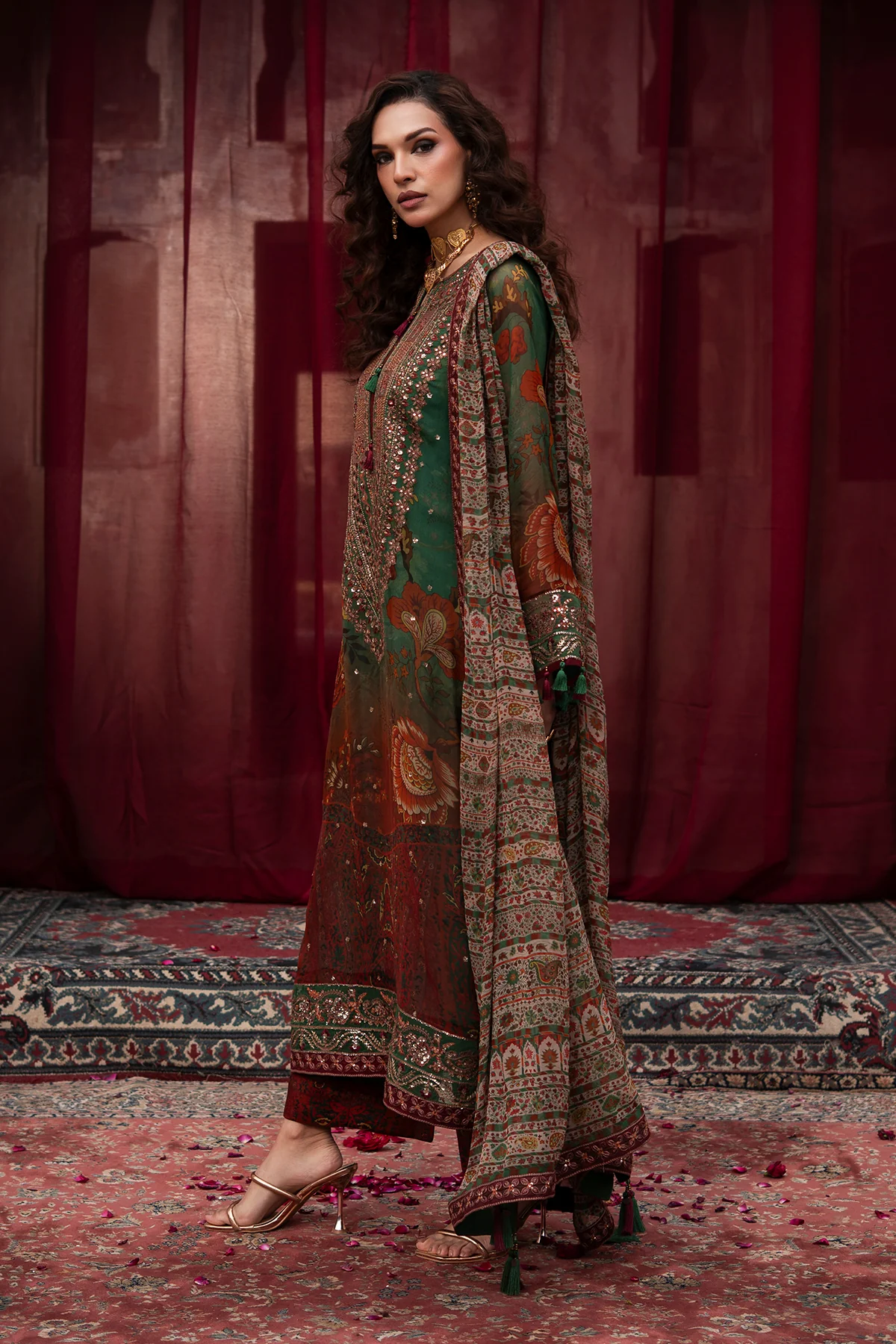 Vasal Vol-01 2026 Luxury Chiffon by Charizma | VSL6-04 - Image 3