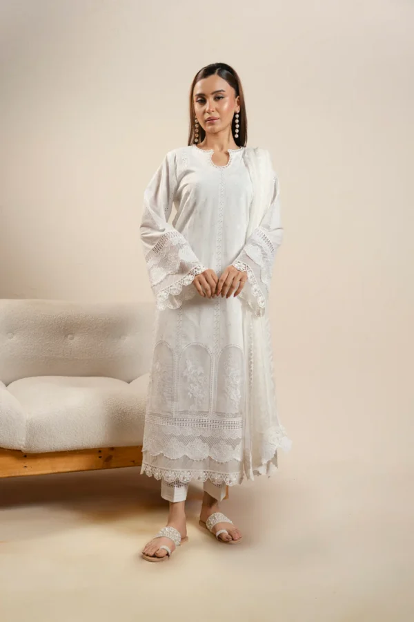 AlKaram Spring Summer 2026 Lawn || CAW-05-26-White
