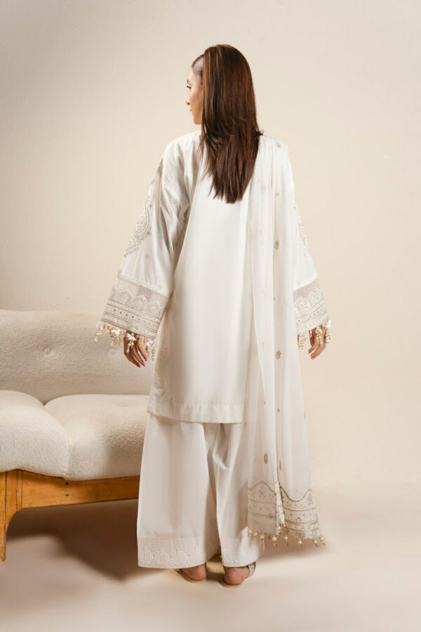 Alternative view of AlKaram Spring Summer 2026 Lawn || CAW-06-26-White