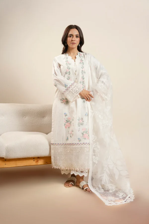 AlKaram Spring Summer 2026 Lawn || CAW-11-26-Off White