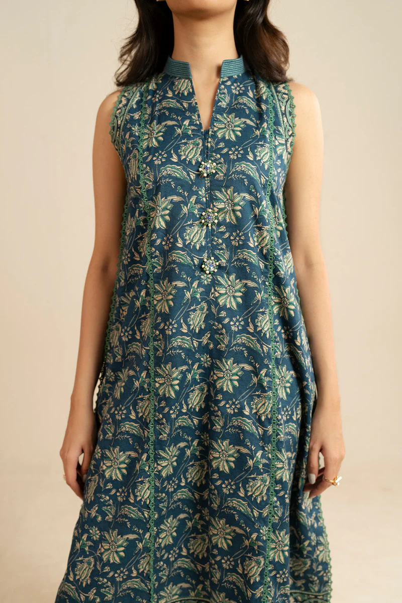 AlKaram Spring Summer 2026 Lawn || EC108-26-Blue - Image 4