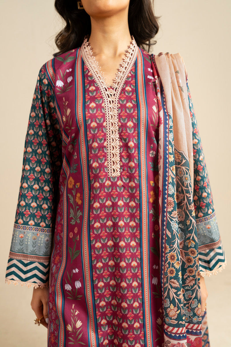 AlKaram Spring Summer 2026 Lawn || EC109-26-Red - Image 3