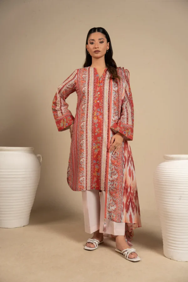 AlKaram Spring Summer 2026 Lawn || EC45-26-Red