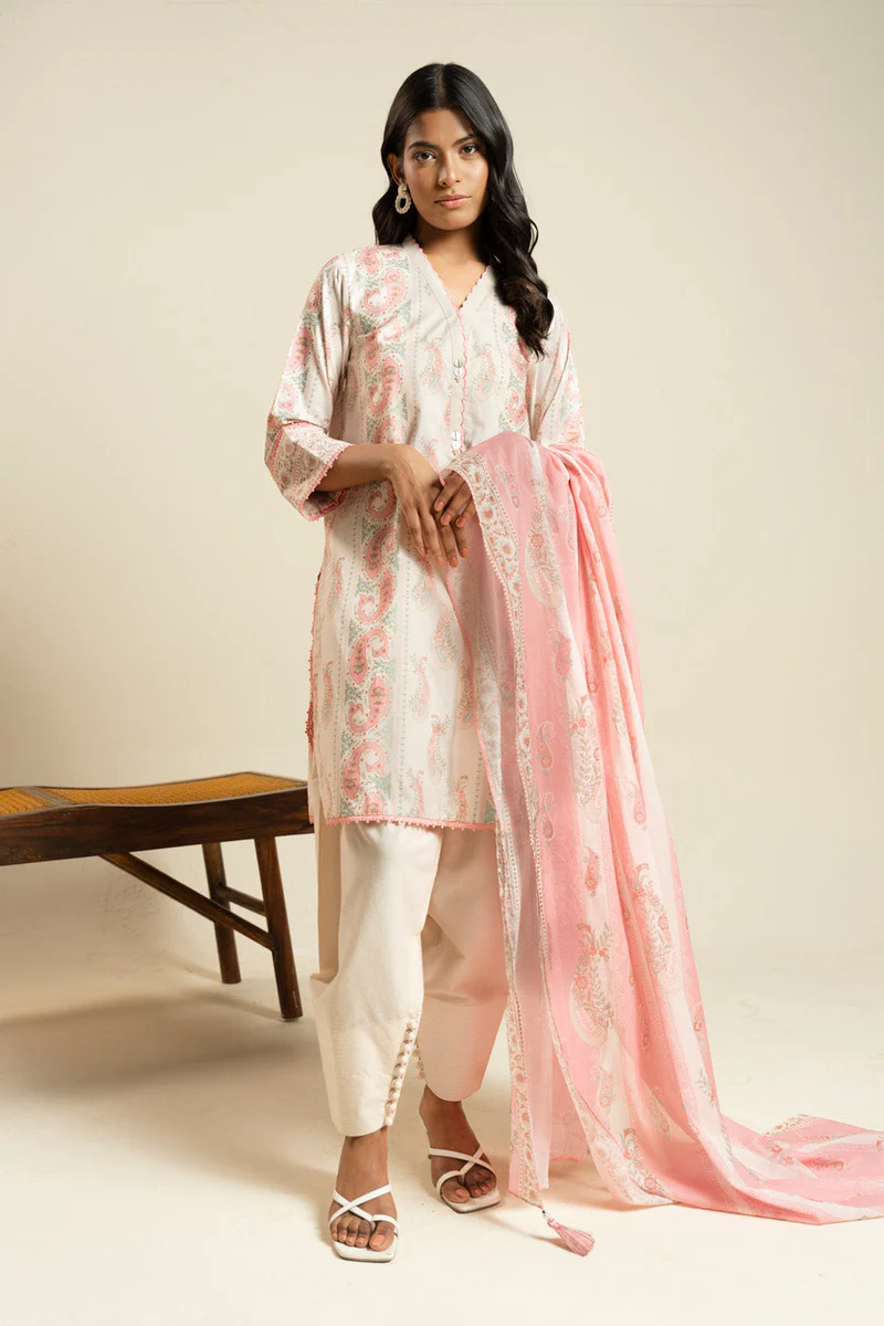 AlKaram Spring Summer 2026 Lawn || EC47-26-Pink