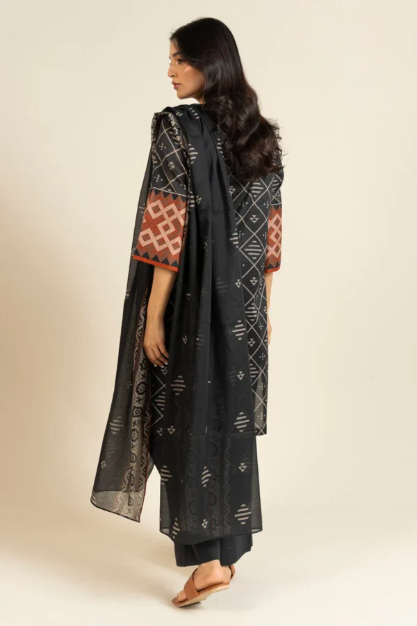 Alternative view of AlKaram Spring Summer 2026 Lawn || EFL-05-3P25-Black