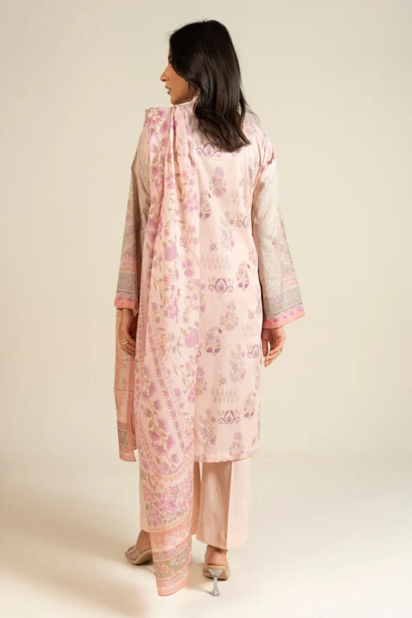 Alternative view of AlKaram Spring Summer 2026 Lawn || EFL-12-3P25-Light Pink