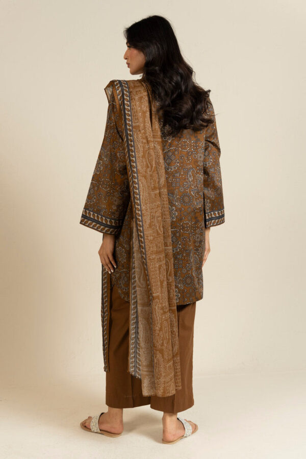 Alternative view of AlKaram Spring Summer 2026 Lawn || EFL-13-3P25-Brown
