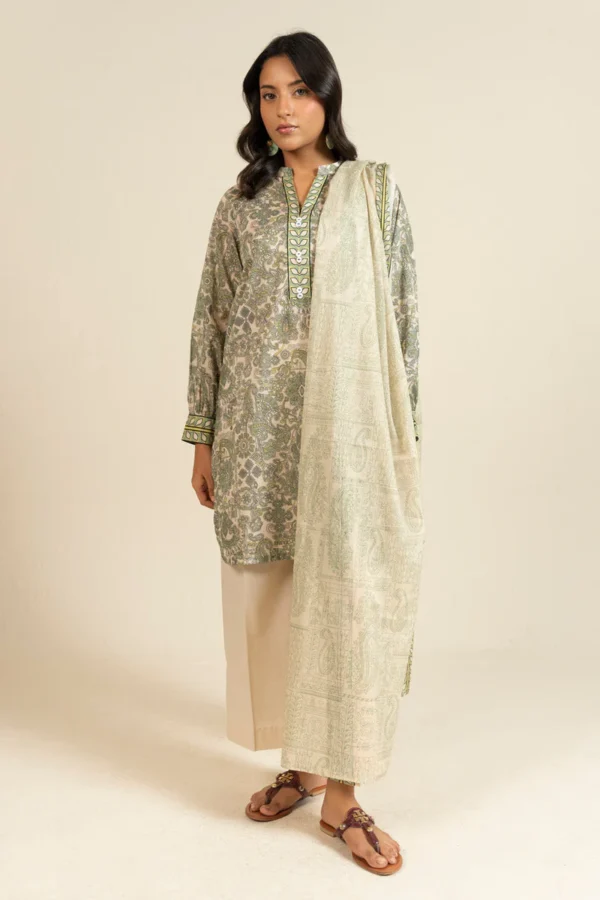 AlKaram Spring Summer 2026 Lawn || EFL-13-3P25-Off White