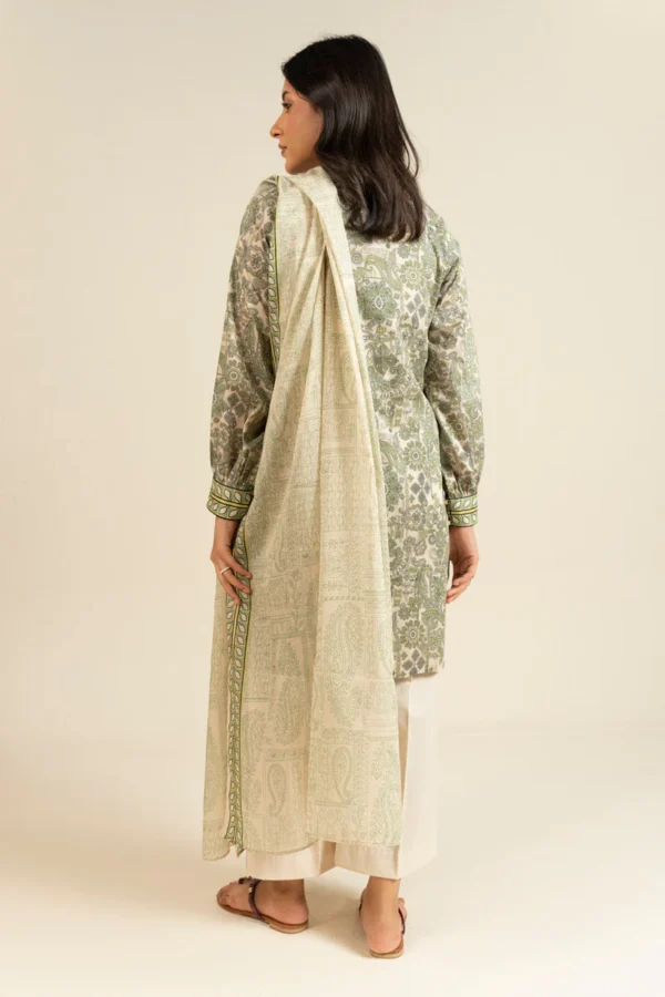 Alternative view of AlKaram Spring Summer 2026 Lawn || EFL-13-3P25-Off White
