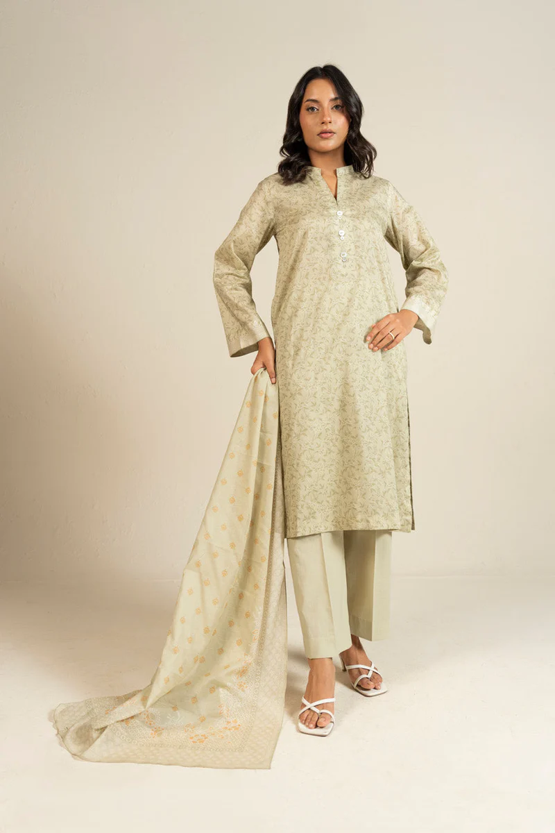 AlKaram Spring Summer 2026 Lawn || EFL-37-3P25-Off White