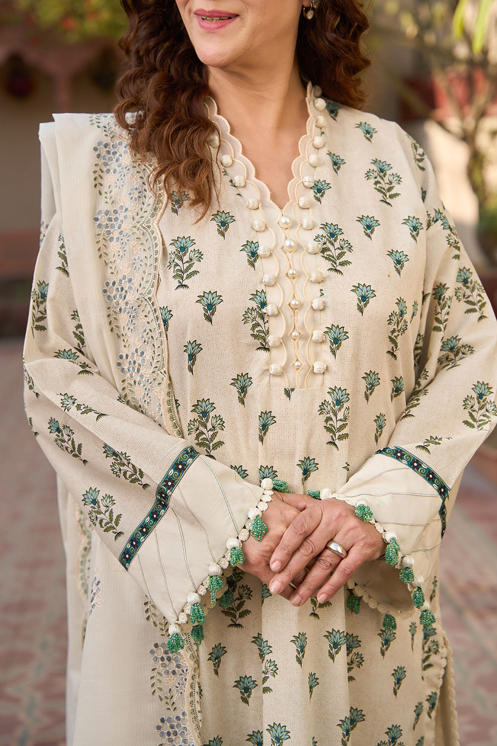 Gul Ahmed Mother's Lawn 2026 || DN-62006 - Image 2