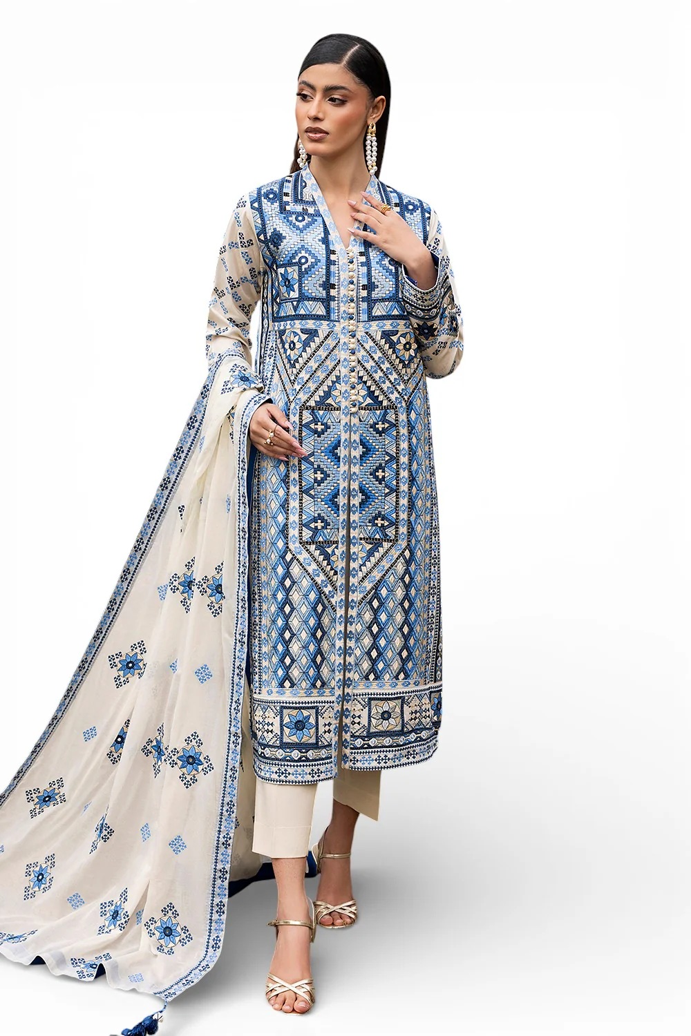 Mitti ki Khushboo by Gul Ahmed Lawn Collection 2026 | CL-52450