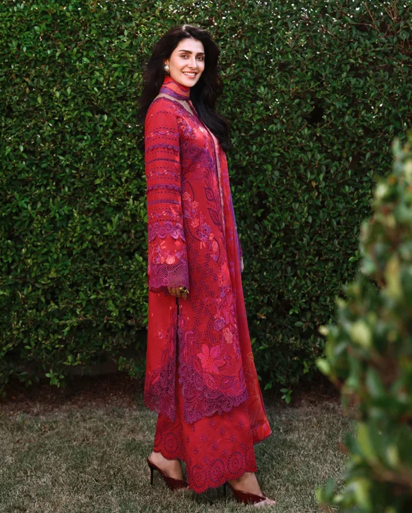 Alternative view of Mushq Amoi | Luxury Lawn 2026 || Falling Petals