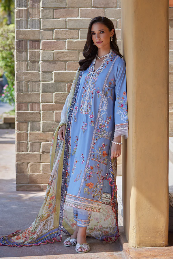 Nida Azwer Luxury Lawn 2026 || Hanging Gardens - Image 4