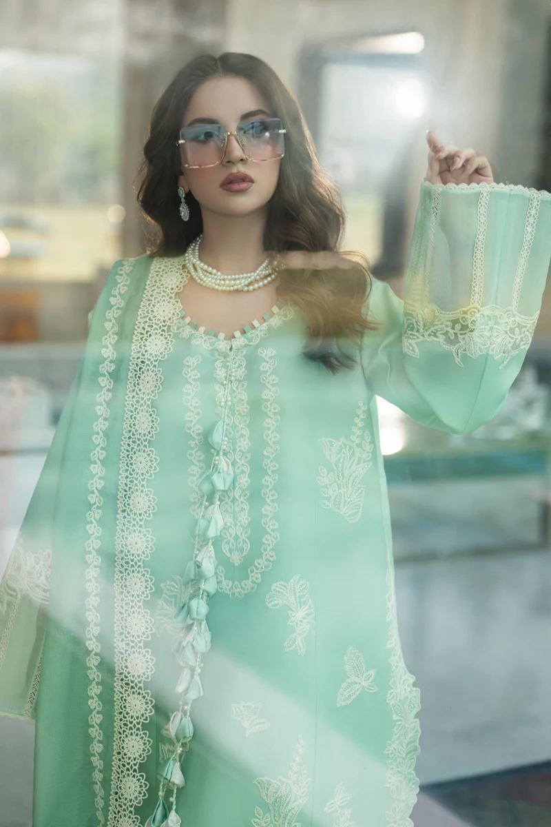 Rang Rasiya Carnation Eid Lawn 2026 || Hiba - Image 4