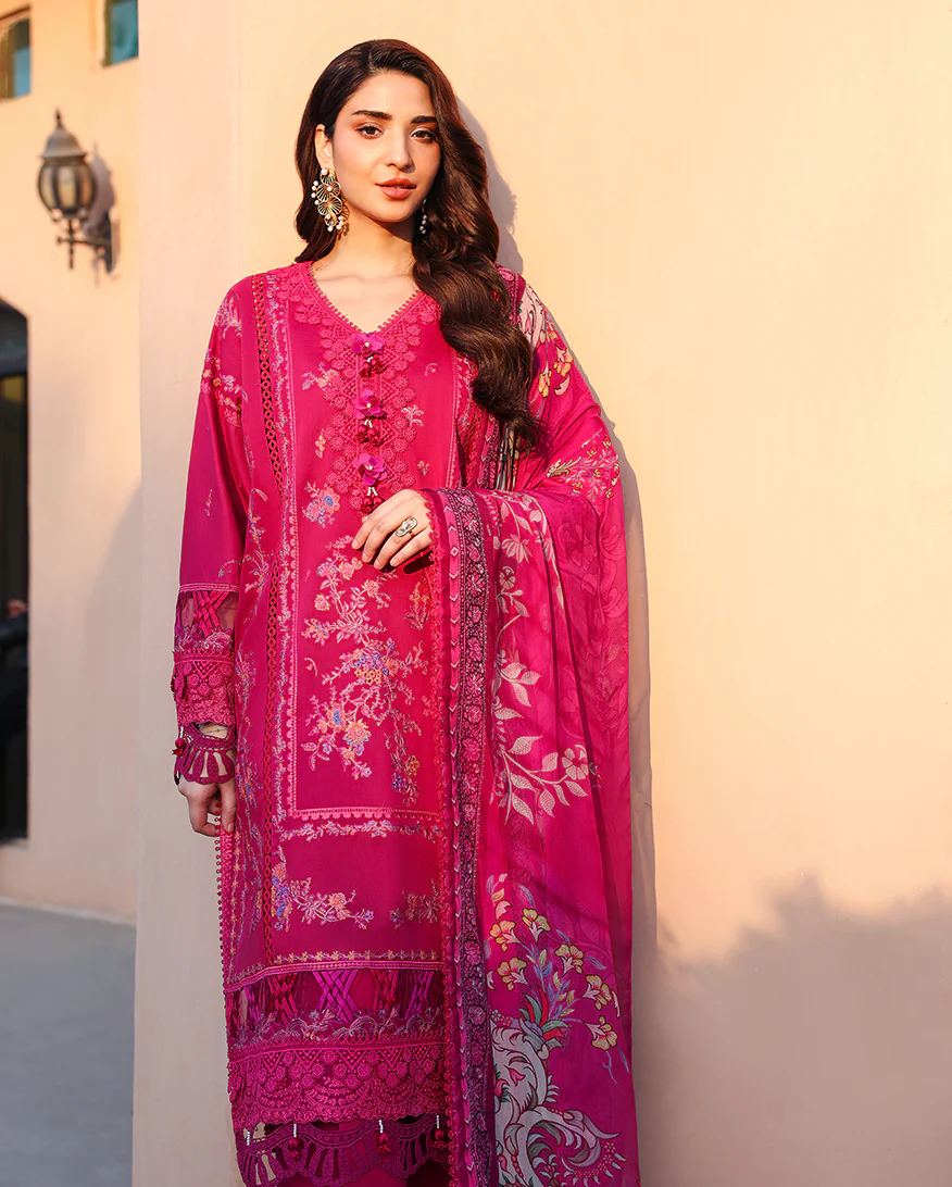 Roheenaz Summer Reverie | Luxury Lawn 2026 | Ivoria - Image 3