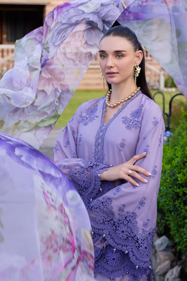 Lasserkari Eid Lawn 2026 by Adan's Libas || PETAL 1718 - Image 3