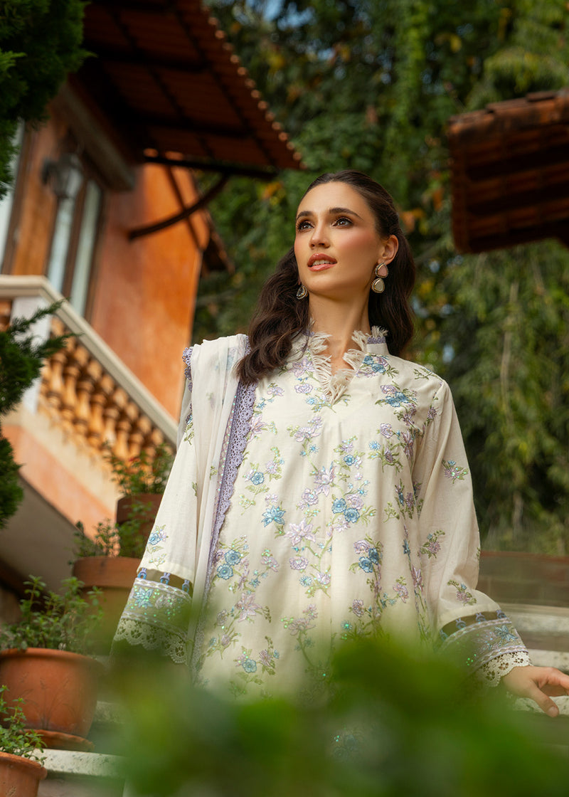 AlKaram Spring Summer 2026 Lawn || M-09-26-Off White - Image 3