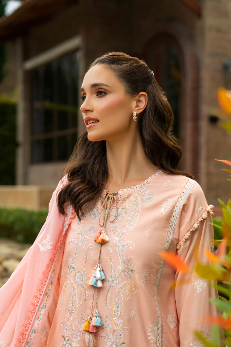 AlKaram Spring Summer 2026 Lawn || M-14-26-Peach - Image 4