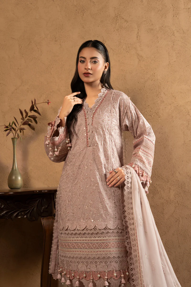 AlKaram Spring Summer 2026 Lawn || M-16-26-Sand - Image 2