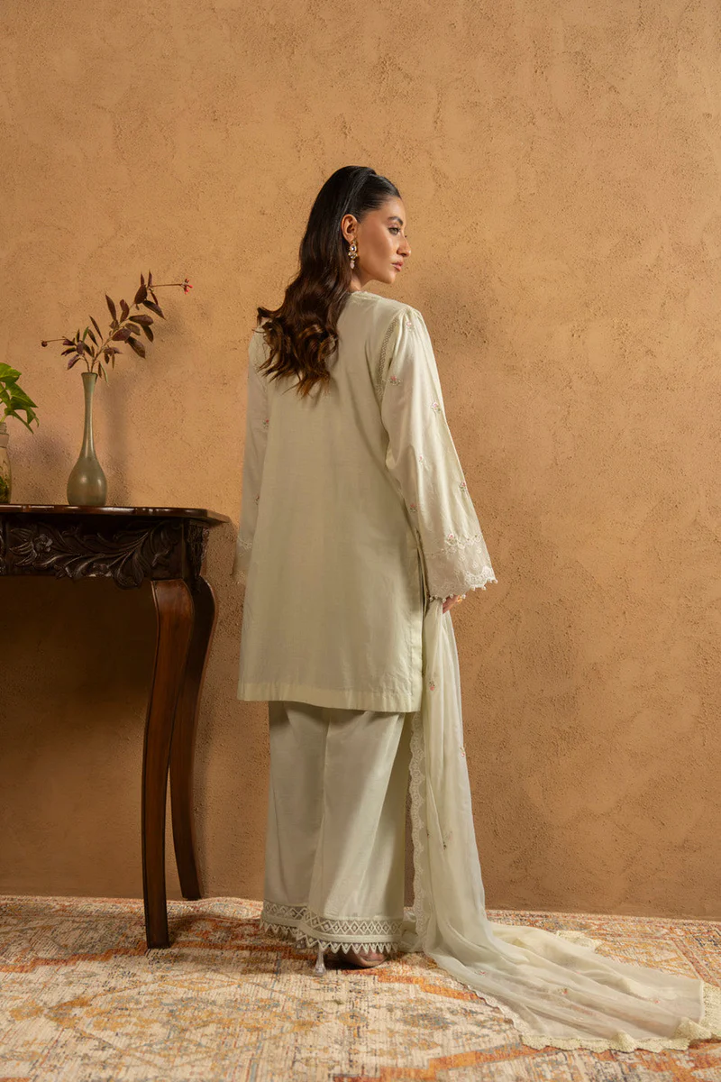 AlKaram Spring Summer 2026 Lawn || M-18-26-Beige - Image 2