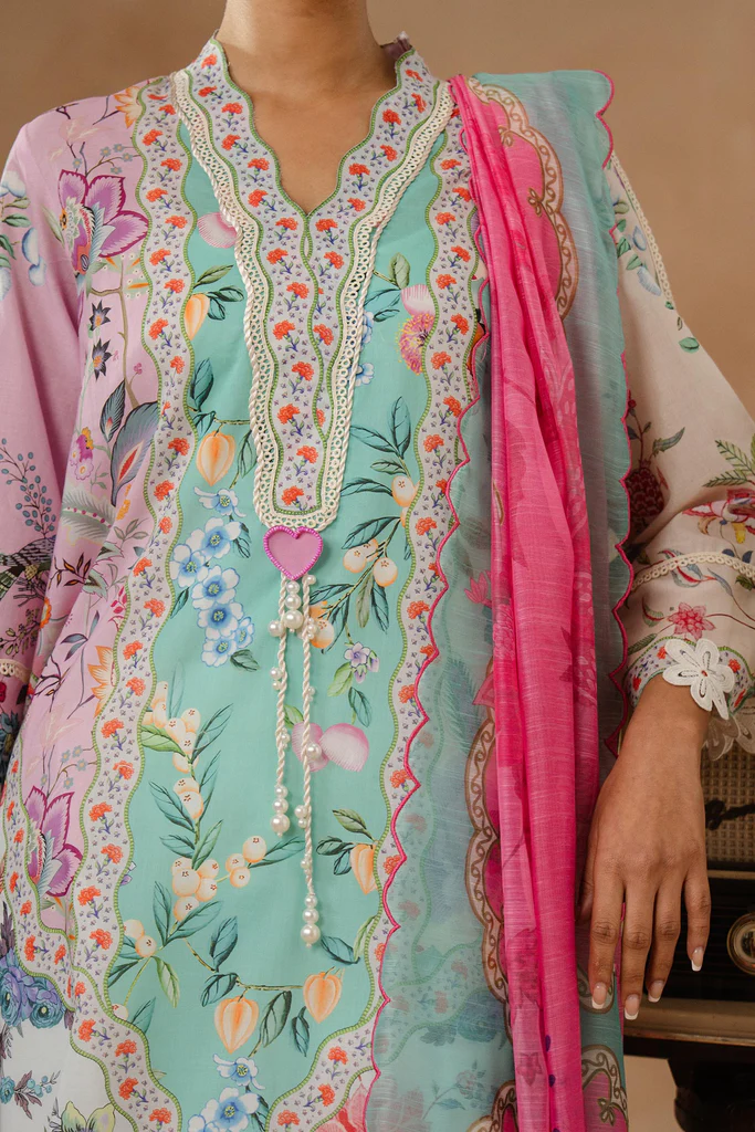 Sana Safinaz Muzlin Lawn 2026 | M261-013A-CU - Image 3