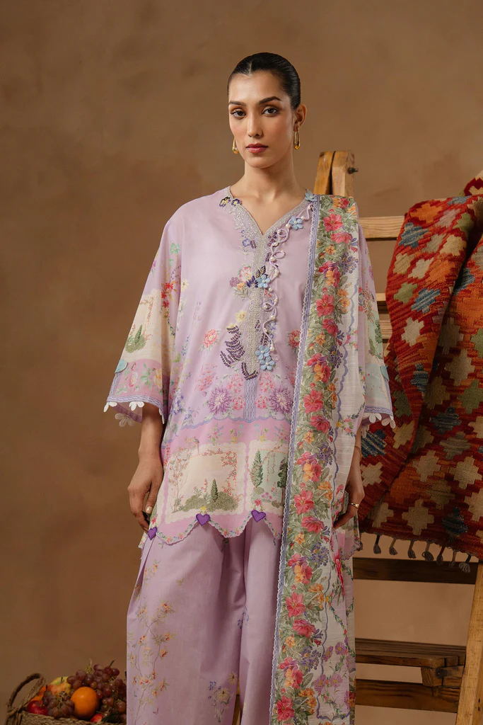 Sana Safinaz Muzlin Lawn 2026 | M261-014A-CU - Image 3