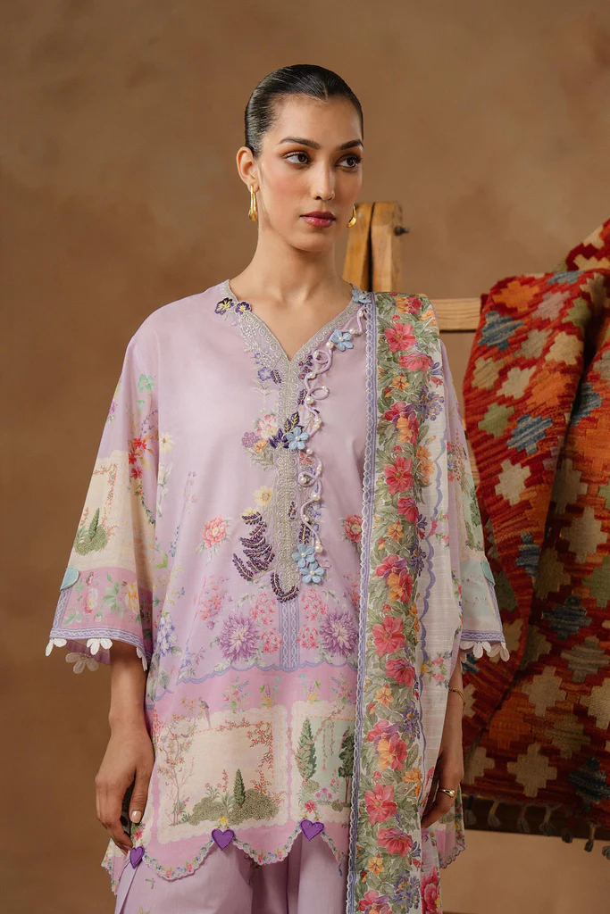 Sana Safinaz Muzlin Lawn 2026 | M261-014A-CU - Image 2