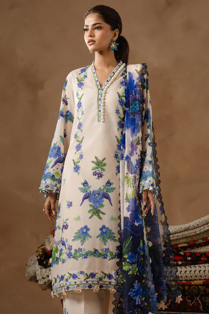 Sana Safinaz Muzlin Lawn 2026 | M261-016A-CU - Image 3