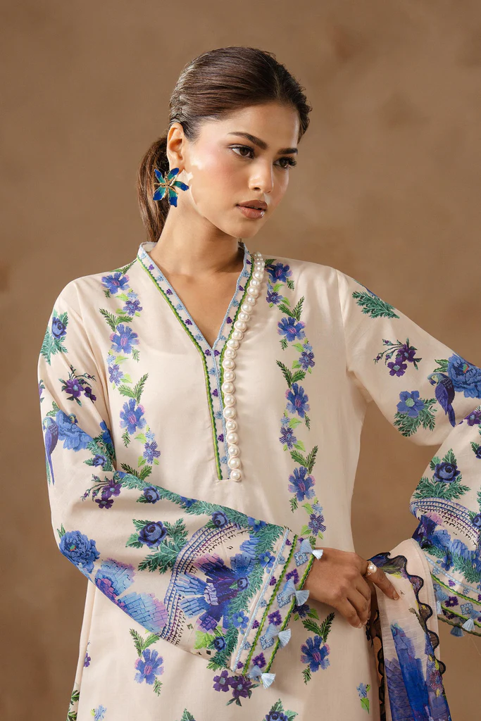 Sana Safinaz Muzlin Lawn 2026 | M261-016A-CU - Image 4